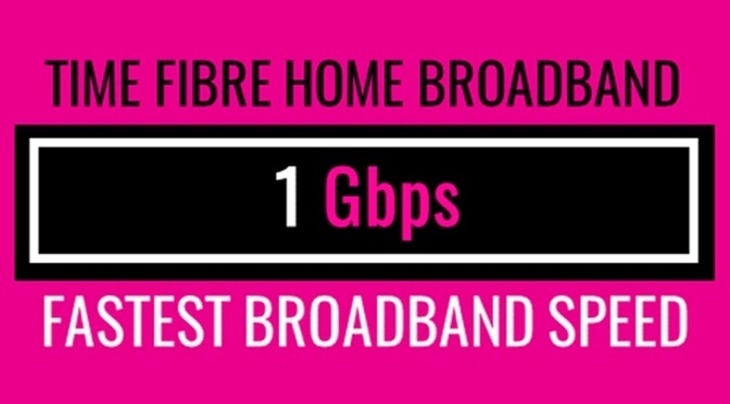Time fibre home broadband 1 gbps