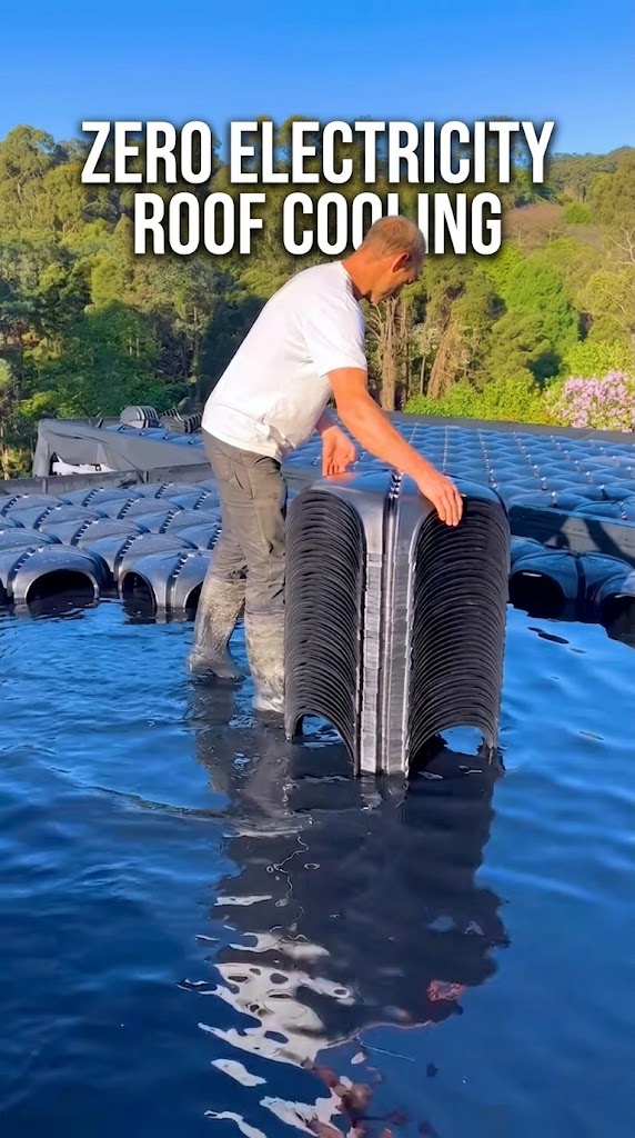 Zero Electricity Roof Cooling Time Fibre